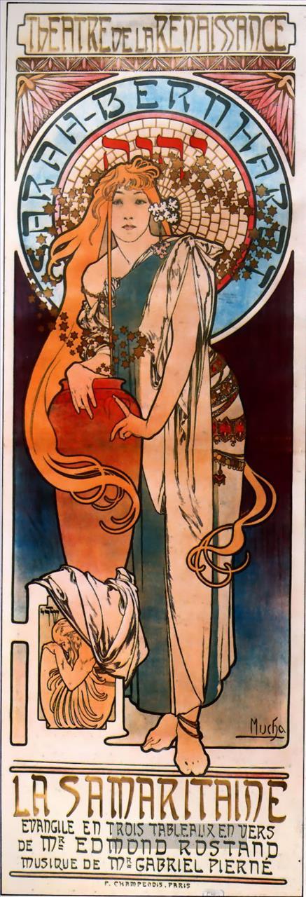 La Samarataine 1897 Tschechisch Jugendstil Alphonse Mucha Ölgemälde